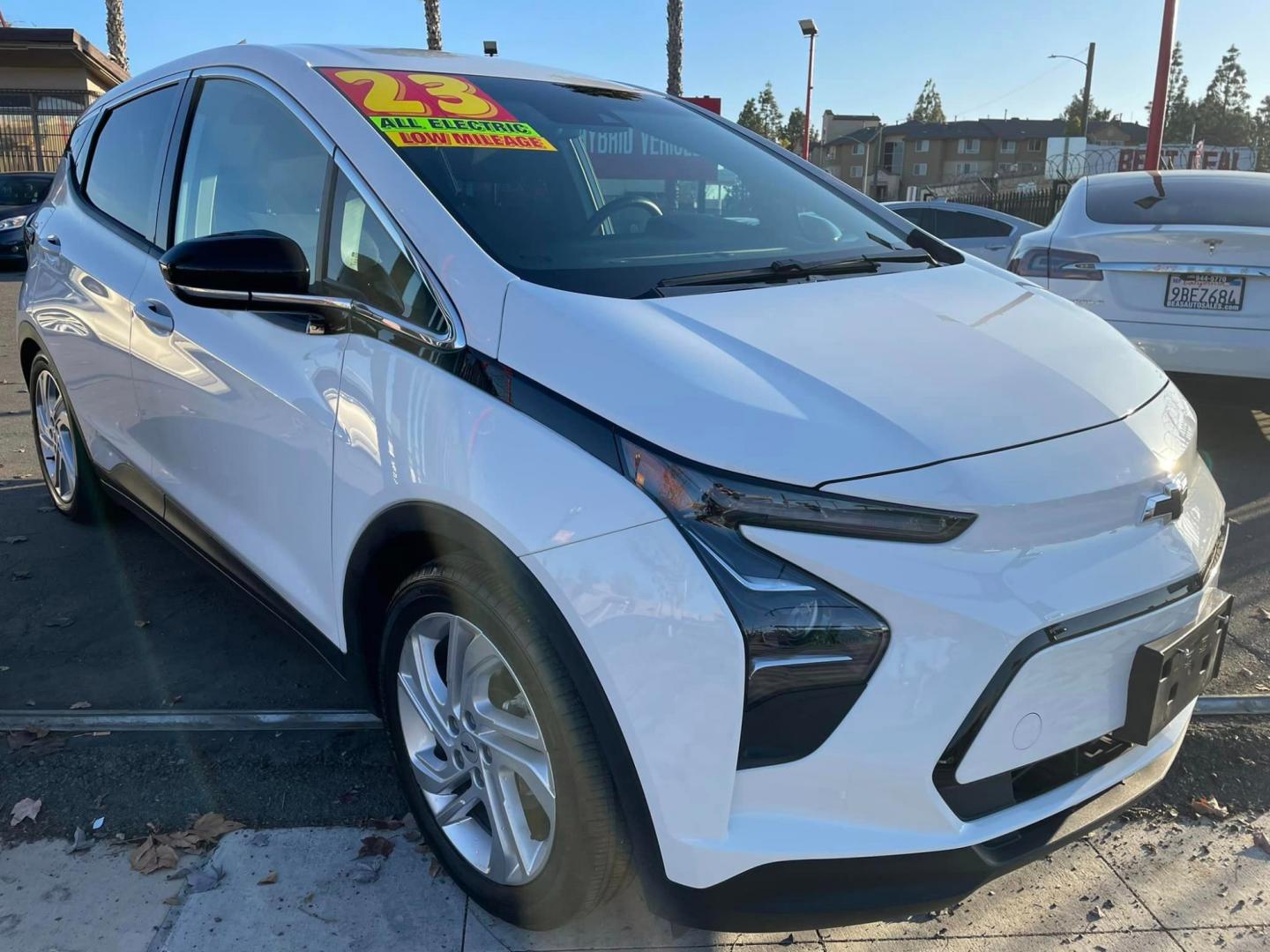 2023 WHITE /BLACK Chevrolet Bolt EV (1G1FW6S01P4) , located at 744 E Miner Ave, Stockton, CA, 95202, (209) 944-5770, 37.956863, -121.282082 - Photo#0